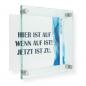 Preview: Türschild Wechselrahmen , Glasschild, Alu, Büroschild, Doppelglasschild